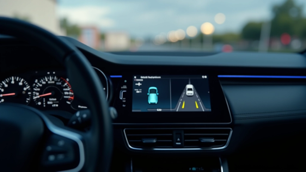 Modernās automobiļu vadības sistēmas ekrāns ar intuitīvu interfeisu